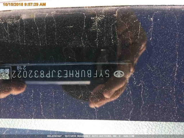 5YFBURHE3JP832022 - 2018 TOYOTA COROLLA L/LE/XLE/SE/XSE Ağ foto 17