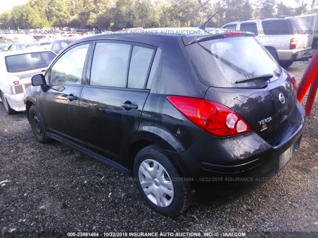 3N1BC1CPXCK254412 - 2012 NISSAN VERSA S/SL BLACK photo 3