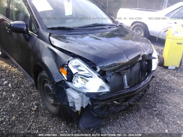 3N1BC1CPXCK254412 - 2012 NISSAN VERSA S/SL BLACK photo 6