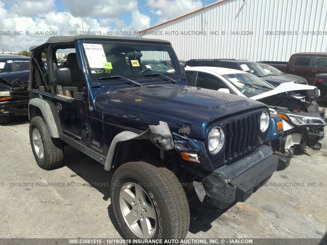 1J4FA29193P332832 - 2003 JEEP WRANGLER / TJ SE BLUE photo 6