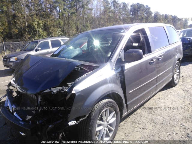 2C4RDGBG8HR649335 - 2017 DODGE GRAND CARAVAN SE GRAY photo 2