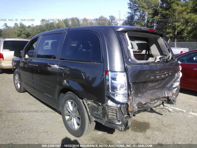 2C4RDGBG8HR649335 - 2017 DODGE GRAND CARAVAN SE GRAY photo 3