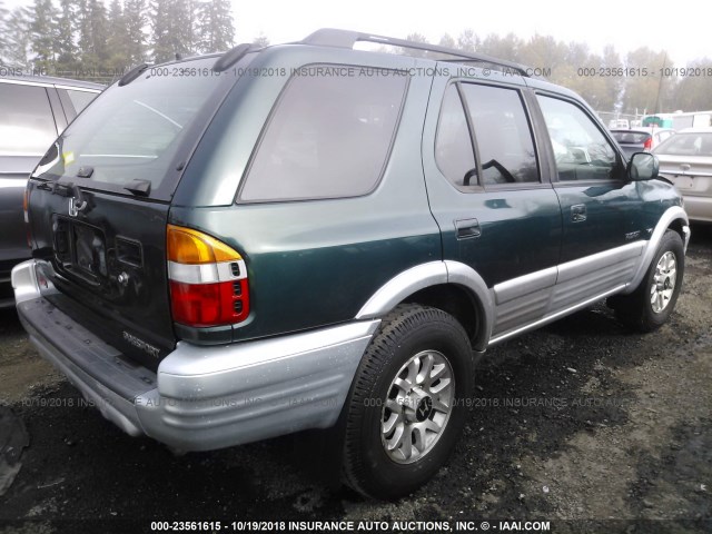 4S6DM58W414401916 - 2001 HONDA PASSPORT EX/LX მწვანე ფოტო 4