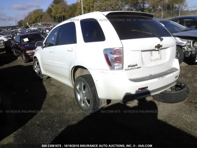 2CNDL537386037301 - 2008 CHEVROLET EQUINOX SPORT WHITE photo 3