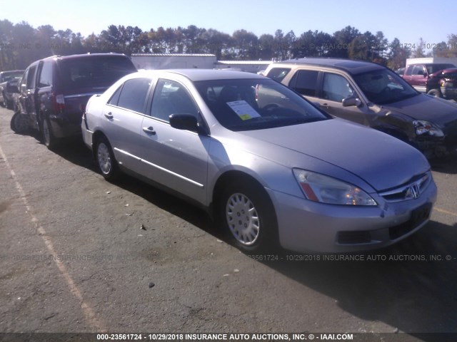 1HGCM56116A075938 - 2006 HONDA ACCORD VALUE SILVER photo 1