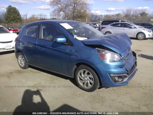 ML32A4HJ5HH015667 - 2017 MITSUBISHI MIRAGE SE BLUE photo 1