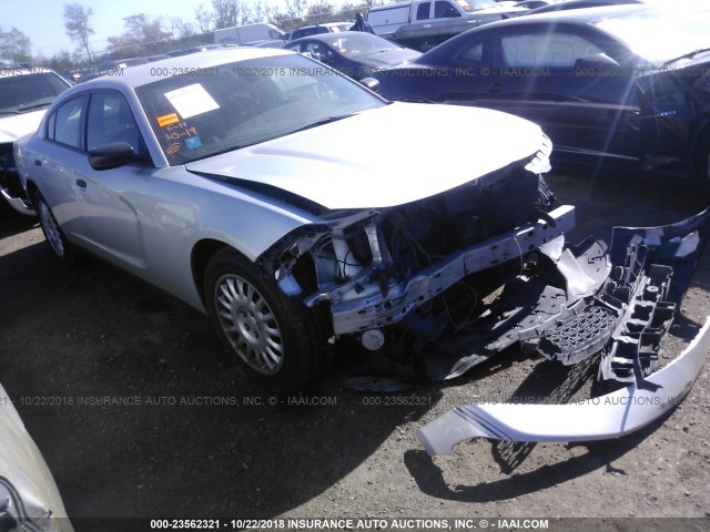 2C3CDXKT6HH544208 - 2017 DODGE CHARGER POLICE SILVER photo 1