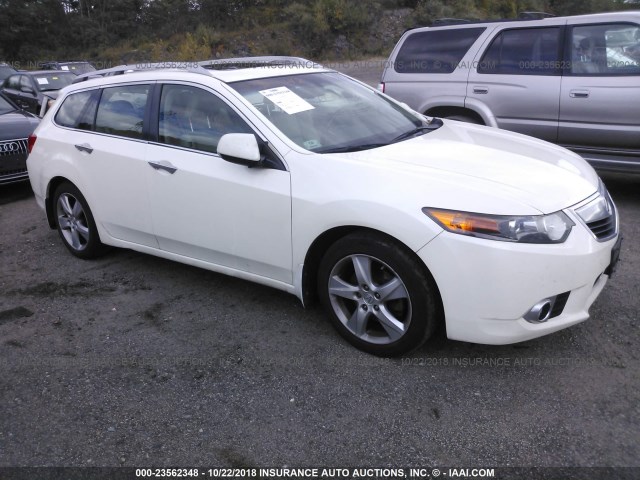 JH4CW2H69BC002782 - 2011 ACURA TSX WHITE photo 1