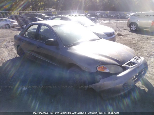 KMHJF35F9YU022452 - 2000 HYUNDAI ELANTRA GLS GRAY photo 1