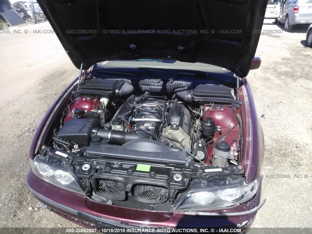 WBADN6341YGM67528 - 2000 BMW 540 I AUTOMATIC 栗色 照片 10