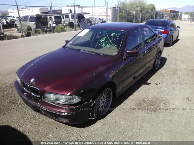 WBADN6341YGM67528 - 2000 BMW 540 I AUTOMATIC 栗色 照片 2