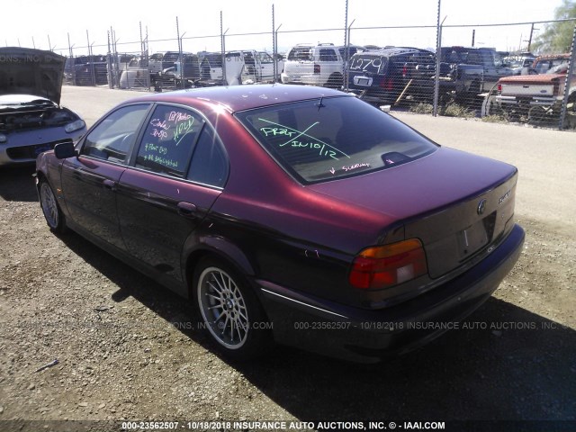 WBADN6341YGM67528 - 2000 BMW 540 I AUTOMATIC 栗色 照片 3