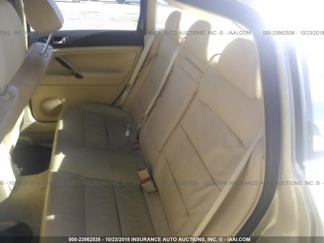 WVWRH63B12P044423 - 2002 VOLKSWAGEN PASSAT GLX GOLD photo 8