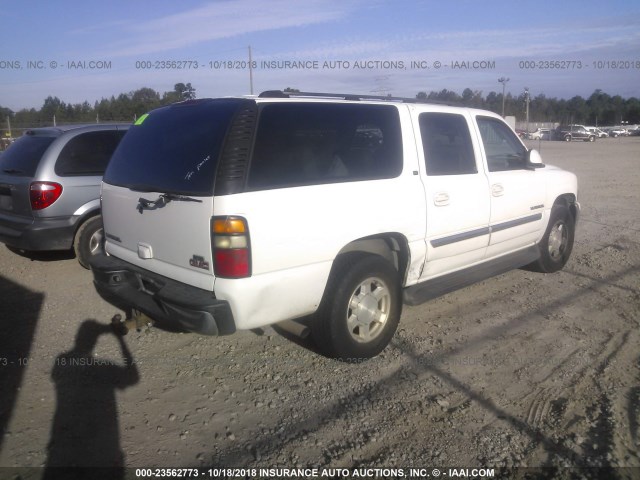 1GKEC16Z14R284768 - 2004 GMC YUKON XL C1500 WHITE photo 4