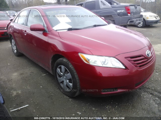 4T1BK46K38U059059 - 2008 TOYOTA CAMRY LE/XLE/SE RED photo 1