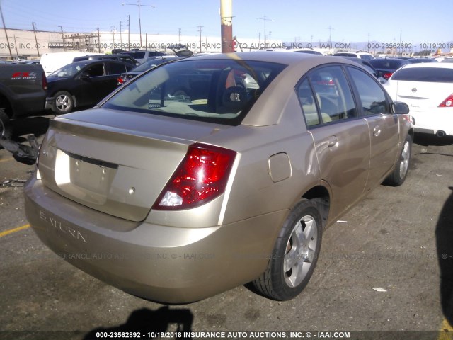 1G8AL55F16Z172591 - 2006 SATURN ION LEVEL 3 GOLD photo 4