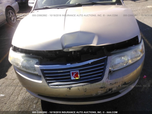 1G8AL55F16Z172591 - 2006 SATURN ION LEVEL 3 GOLD photo 6