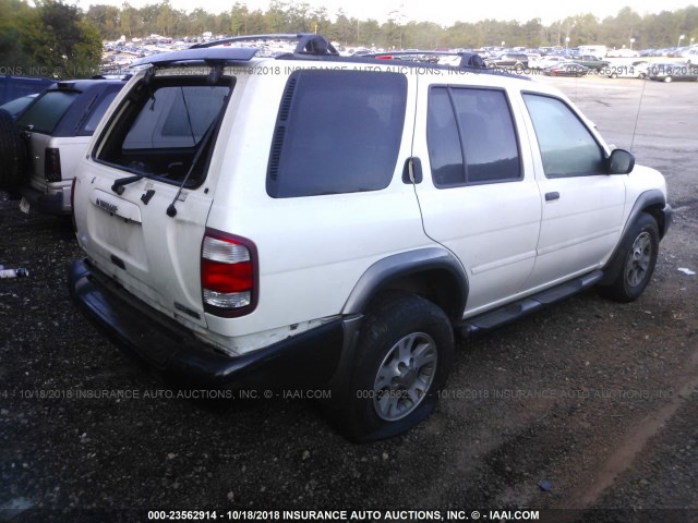 JN8DR09X61W577335 - 2001 NISSAN PATHFINDER LE/SE/XE WHITE photo 4