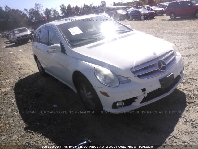 4JGCB65E18A067920 - 2008 MERCEDES-BENZ R 350 WHITE photo 1