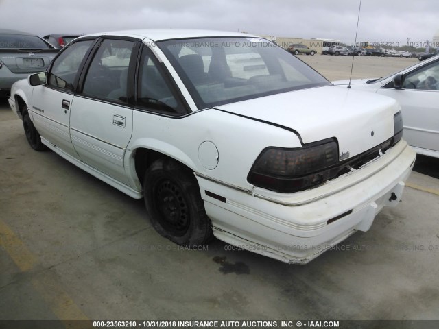 1G2WJ52MXSF340765 - 1995 PONTIAC GRAND PRIX SE WHITE photo 3