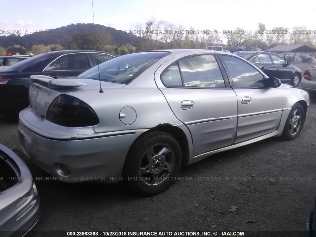 1G2NW52E34M655346 - 2004 PONTIAC GRAND AM GT SILVER photo 4