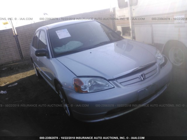 2HGES15583H549022 - 2003 HONDA CIVIC LX SILVER photo 1