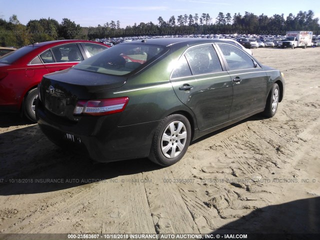 4T1BF3EK8AU574922 - 2010 TOYOTA CAMRY SE/LE/XLE GREEN photo 4