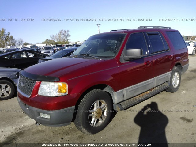 1FMPU16586LA06837 - 2006 FORD EXPEDITION XLT RED photo 2
