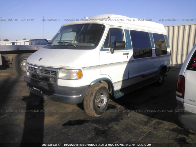 2B6HB21YXTK118027 - 1996 DODGE RAM VAN B2500 WHITE photo 2