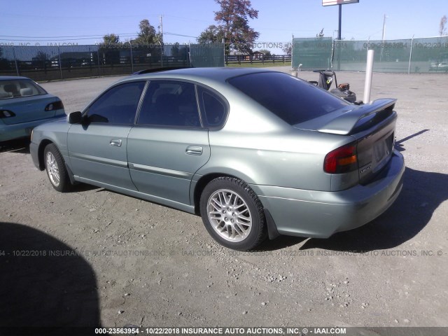 4S3BE625347204813 - 2004 SUBARU LEGACY L SPECIAL GREEN photo 3