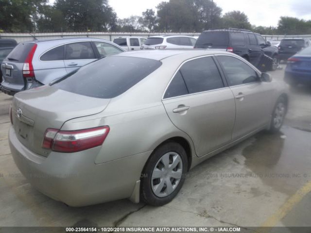 4T1BE46K88U790853 - 2008 TOYOTA CAMRY CE/LE/XLE/SE GOLD photo 4