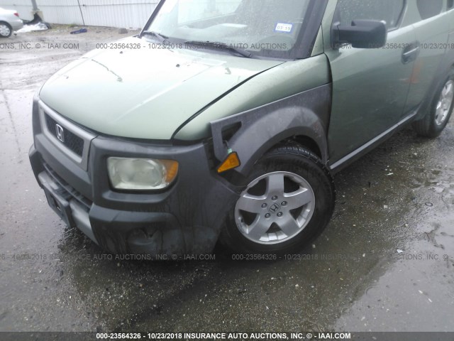 5J6YH28543L051845 - 2003 HONDA ELEMENT EX GREEN photo 6