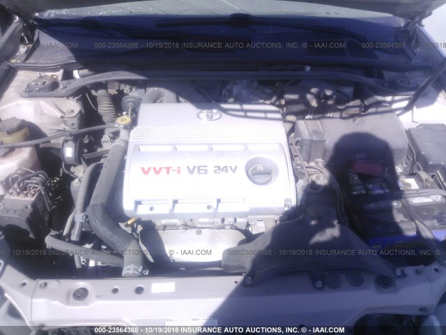 4T1BF30K35U618600 - 2005 TOYOTA CAMRY LE/XLE/SE 金色 照片 10