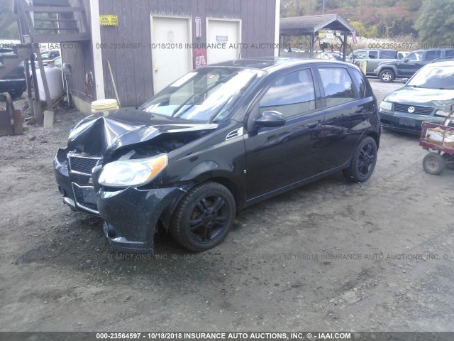 KL1TD66E79B664568 - 2009 CHEVROLET AVEO LS/LT Սև լուսանկար 2