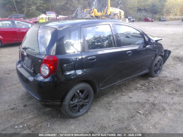 KL1TD66E79B664568 - 2009 CHEVROLET AVEO LS/LT Սև լուսանկար 4