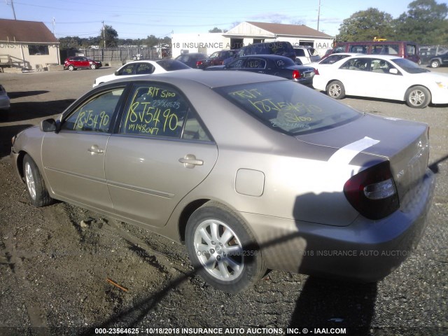 4T1BE30K02U594108 - 2002 TOYOTA CAMRY LE/XLE/SE 棕色 照片 3