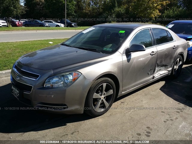 1G1ZC5E17BF156560 - 2011 CHEVROLET MALIBU 1LT Pewter photo 2