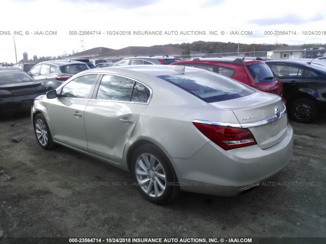 1G4GB5G34FF242149 - 2015 BUICK LACROSSE BEIGE photo 3