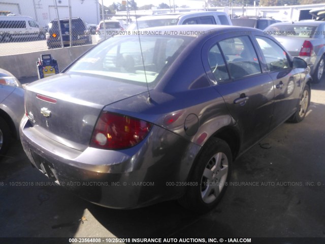 1G1AK55F267725701 - 2006 CHEVROLET COBALT LS PURPLE photo 4