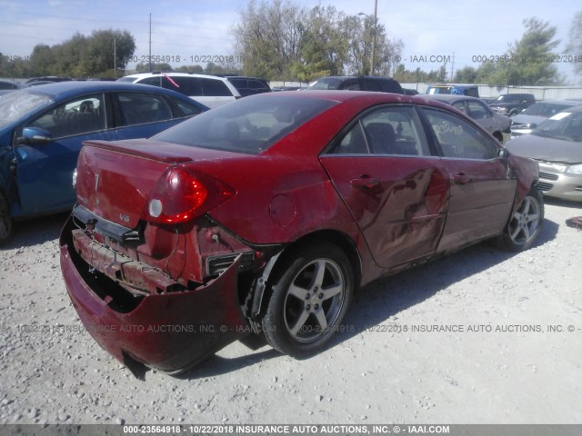 1G2ZG58NX74163875 - 2007 PONTIAC G6 SE RED photo 4