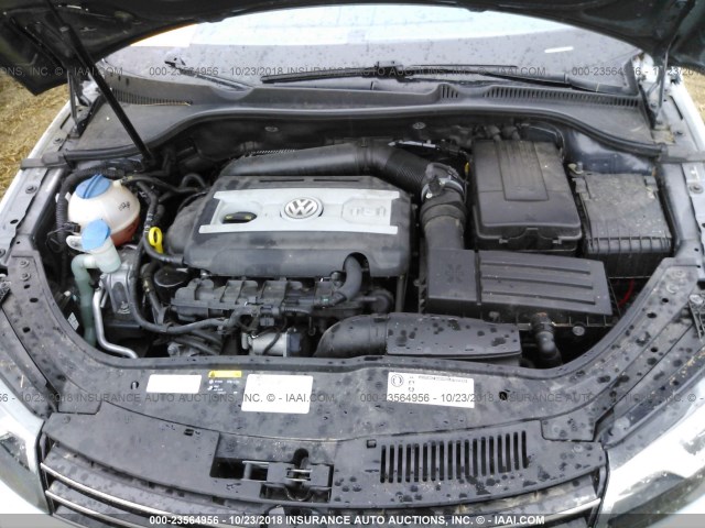 WVWBW8AHXFV000027 - 2015 VOLKSWAGEN EOS KOMFORT/SPORT ღია ლურჯი ფოტო 10