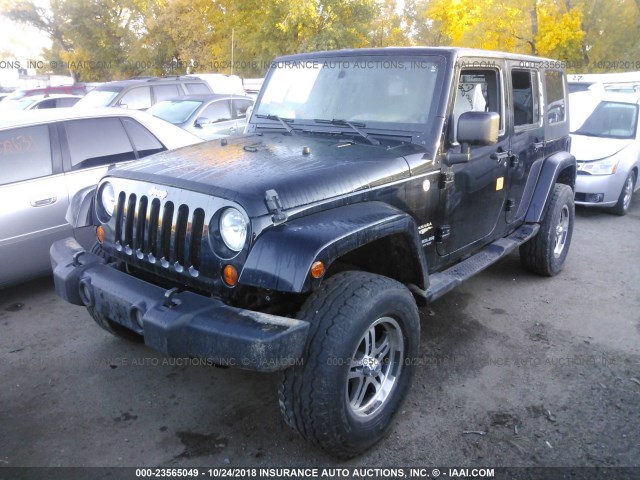 1J4GA59197L198052 - 2007 JEEP WRANGLER SAHARA BLACK photo 2