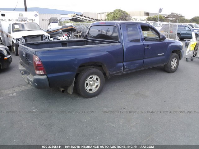 5TETX22NX6Z247080 - 2006 TOYOTA TACOMA ACCESS CAB ლურჯი ფოტო 4
