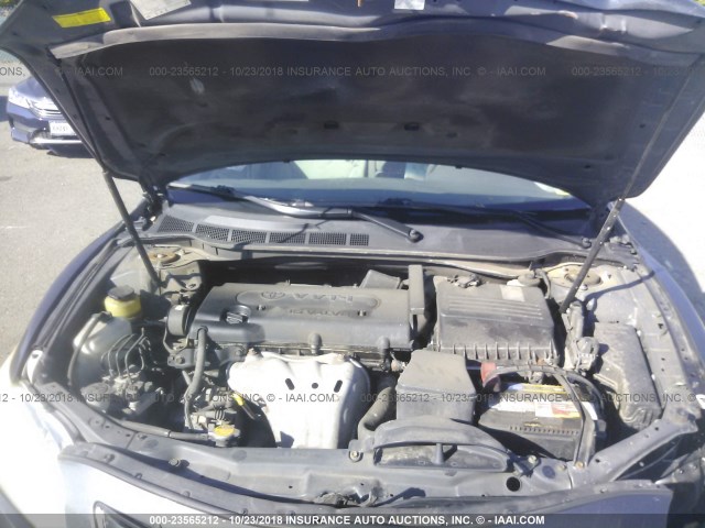4T1BE46K27U671288 - 2007 TOYOTA CAMRY NEW GENERAT CE/LE/XLE/SE GRAY photo 10