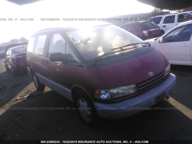 JT3AC12R8N1007670 - 1992 TOYOTA PREVIA LE RED photo 1