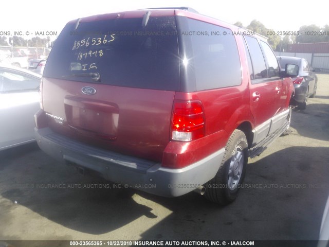 1FMEU15W43LC39868 - 2003 FORD EXPEDITION XLT RED photo 4