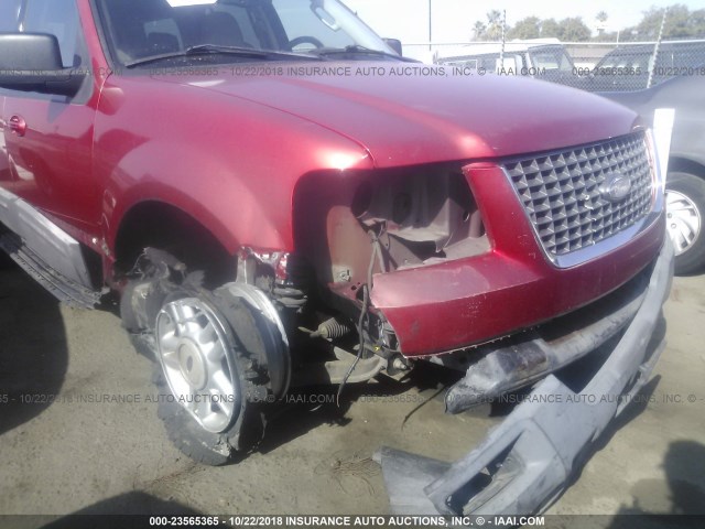 1FMEU15W43LC39868 - 2003 FORD EXPEDITION XLT RED photo 6