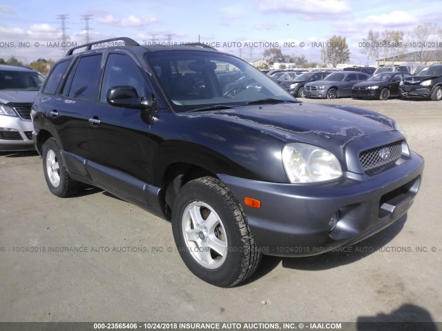 KM8SC73D13U488388 - 2003 HYUNDAI SANTA FE GLS/LX BLACK photo 1