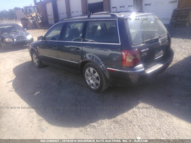 WVWWH63BX2E276050 - 2002 VOLKSWAGEN PASSAT GLX GRAY photo 3