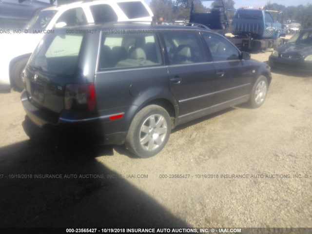 WVWWH63BX2E276050 - 2002 VOLKSWAGEN PASSAT GLX GRAY photo 4